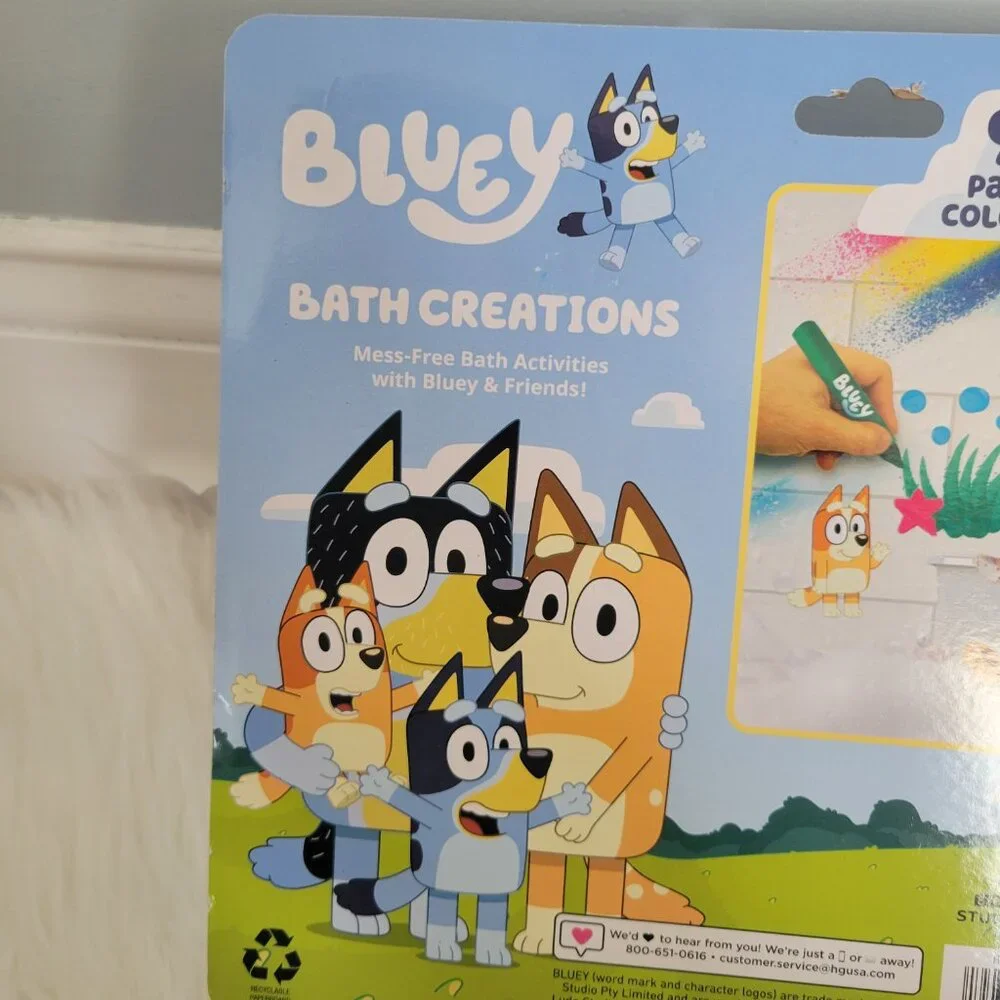Bluey Bath Creations Coloring Set
